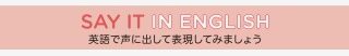 Say It In English ロゴ